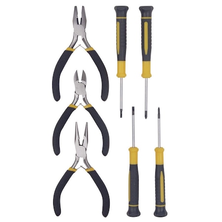 Steel Grip Black & Yellow Tool Kit; 7 Piece 2404218